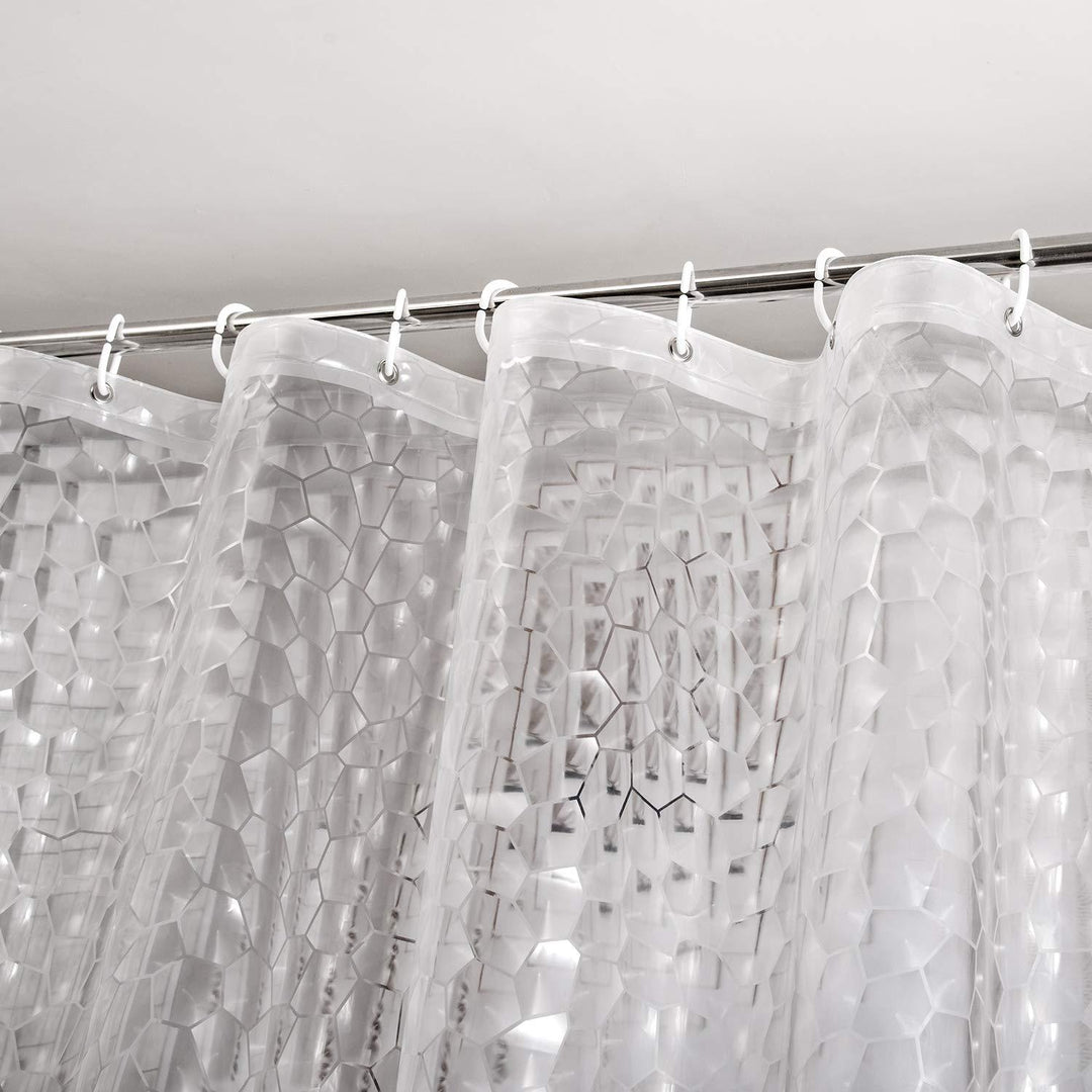 Waterproof Textured Shower Curtain Bowlift