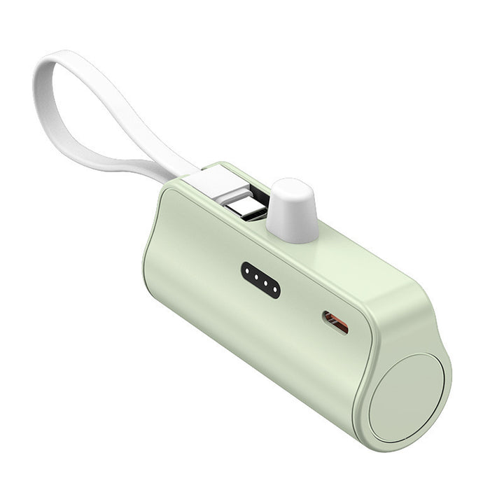 Portable power bank with integrated charging cable and compact design Bowlift