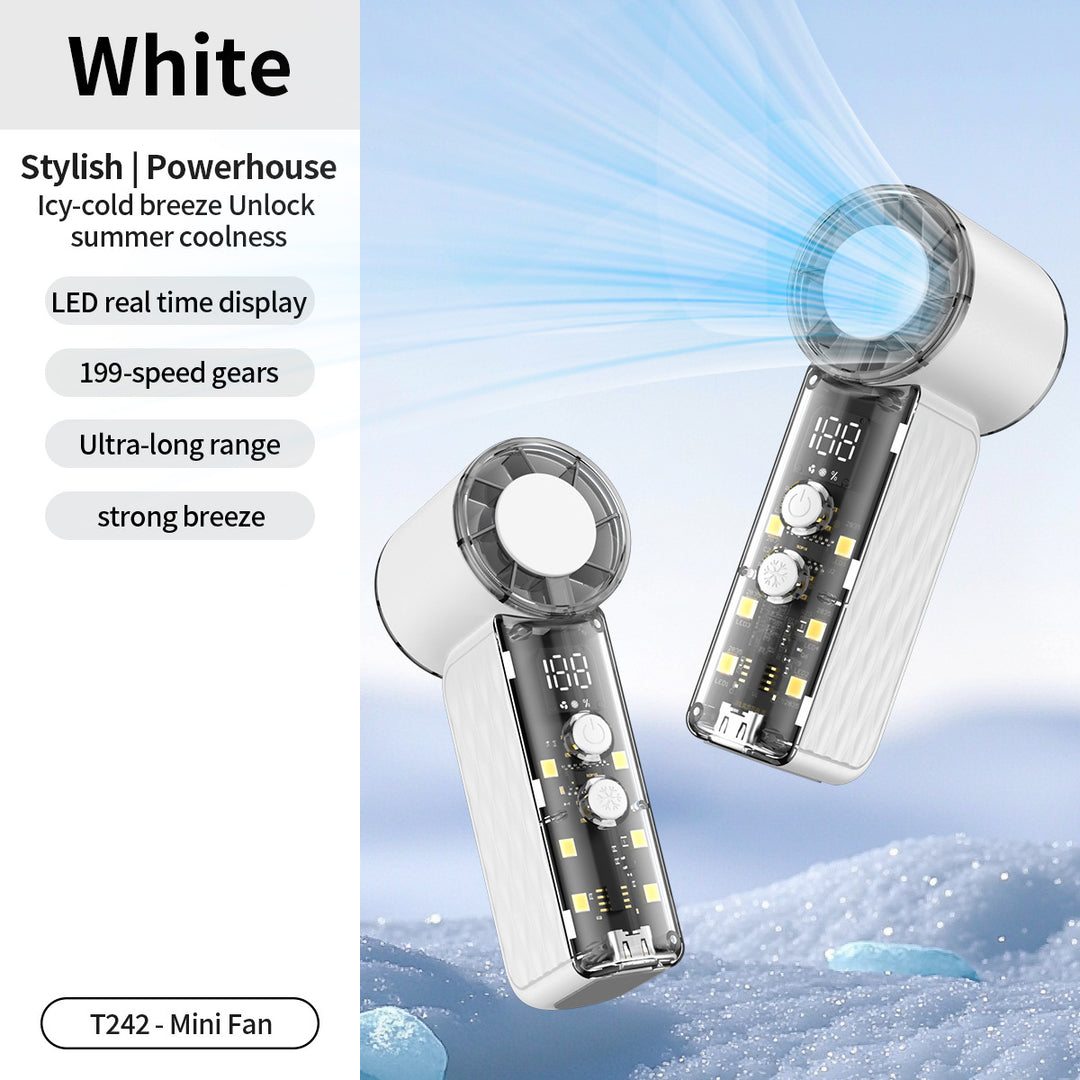 Unisex High-Performance Rechargeable Desktop Fan Bowlift