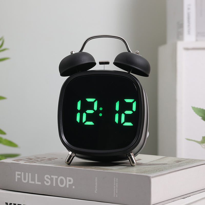 Digital Alarm Clock in Retro Style Bowlift