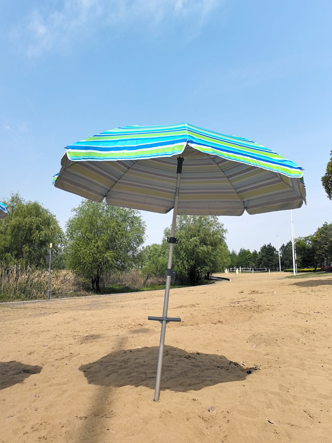 Ladies large sun protection umbrella with stable construction Bowlift