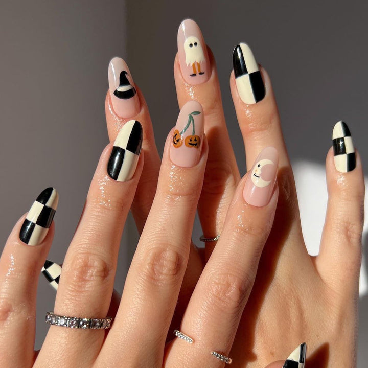 Creative Stiletto Nail Art with Blood Red Accents Bowlift