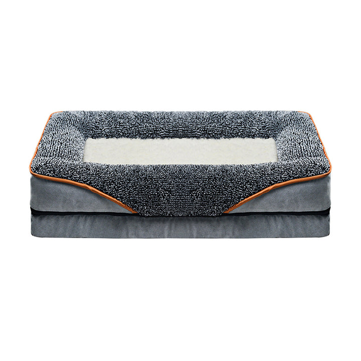 Plush Orthopedic Dog Bed with Supportive Side Walls