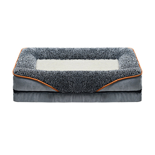 Plush Orthopedic Dog Bed with Supportive Side Walls