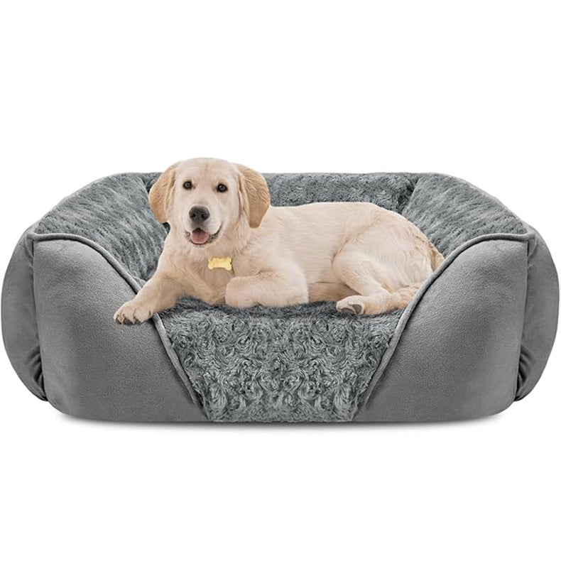 Orthopedic Plush  Couch   Dog Bed