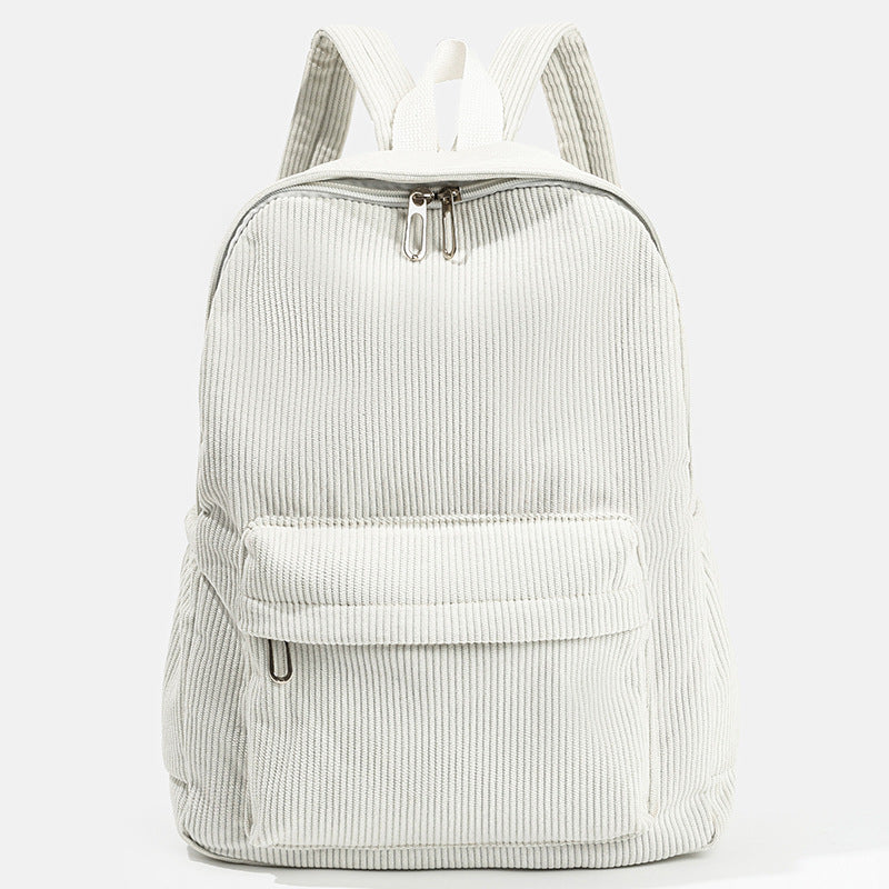 Stylish Corduroy Backpack