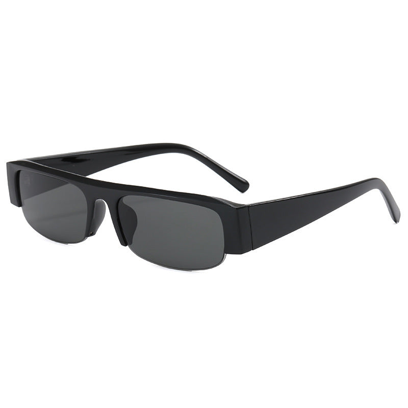 Contemporary Retro-Inspired Flat Lens Sunglasses Bowlift