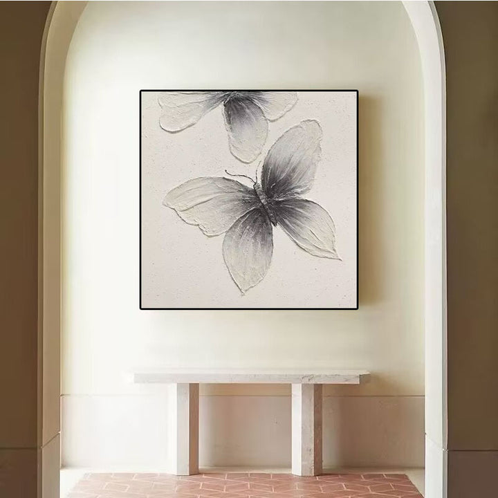 Butterfly-Inspired Textured Wall Art