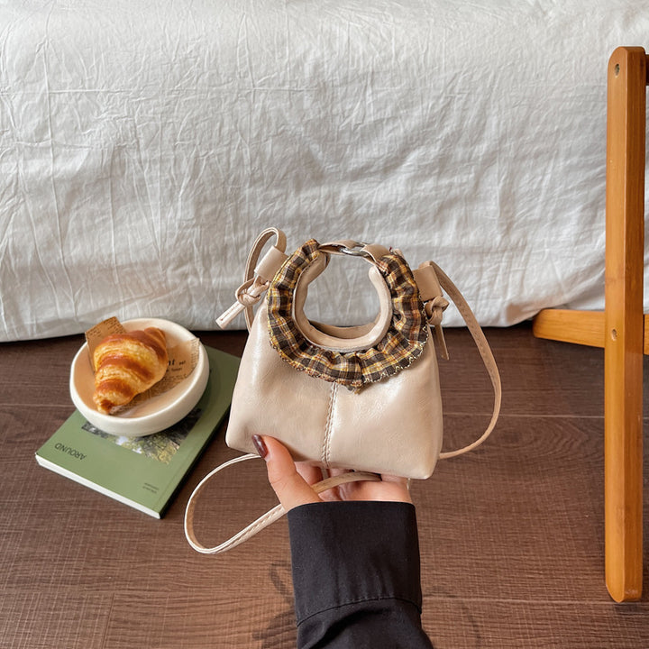 WoStylish Handcrafted Leather Bucket Bag Bowlift