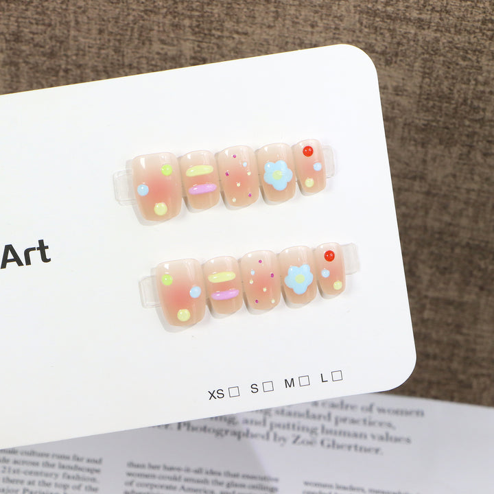 Fun-Themed Press-On Nail Set Bowlift