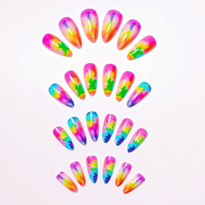 Abstract Swirl Nail Art Bowlift