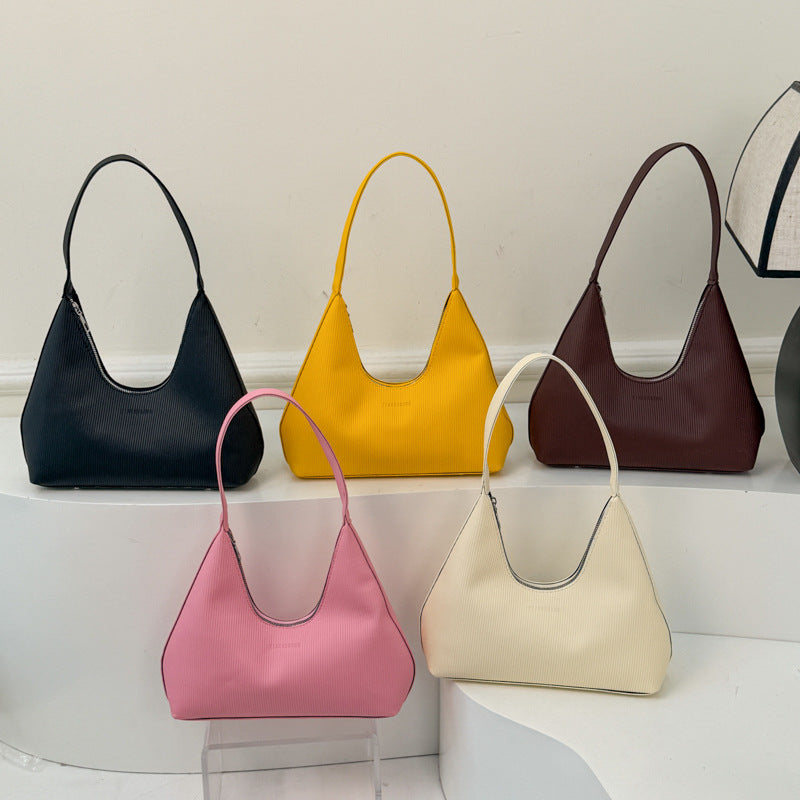 WoTextured Hobo Shoulder Bag Bowlift
