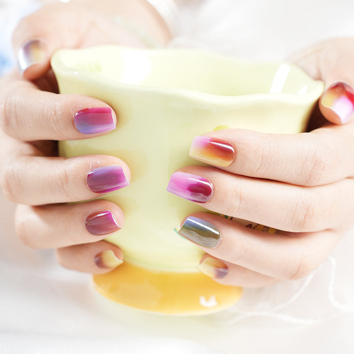 Ombre Gradient Press-On Nail Set Bowlift