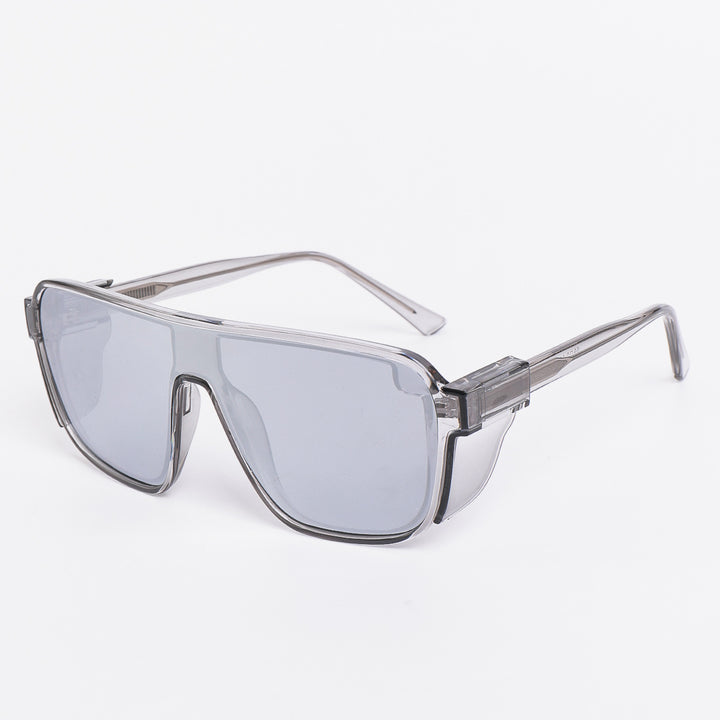 Women's sporty sunglasses in a futuristic design with colored lenses Bowlift