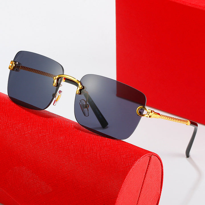 Women's square sunglasses with luxurious, gold-accented frame and protective lenses Bowlift