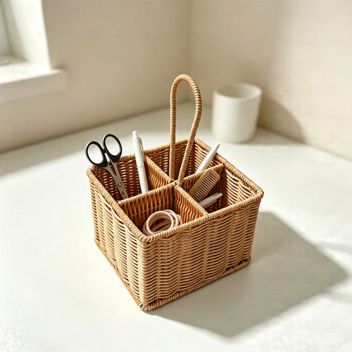 Multi-Compartment Woven Storage Caddy Bowlift