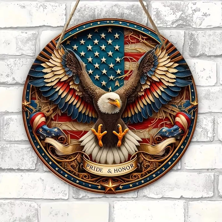 Unisex nan patriotic mesh sunflower wreath with star cutouts and rustic rope hanger Bowlift