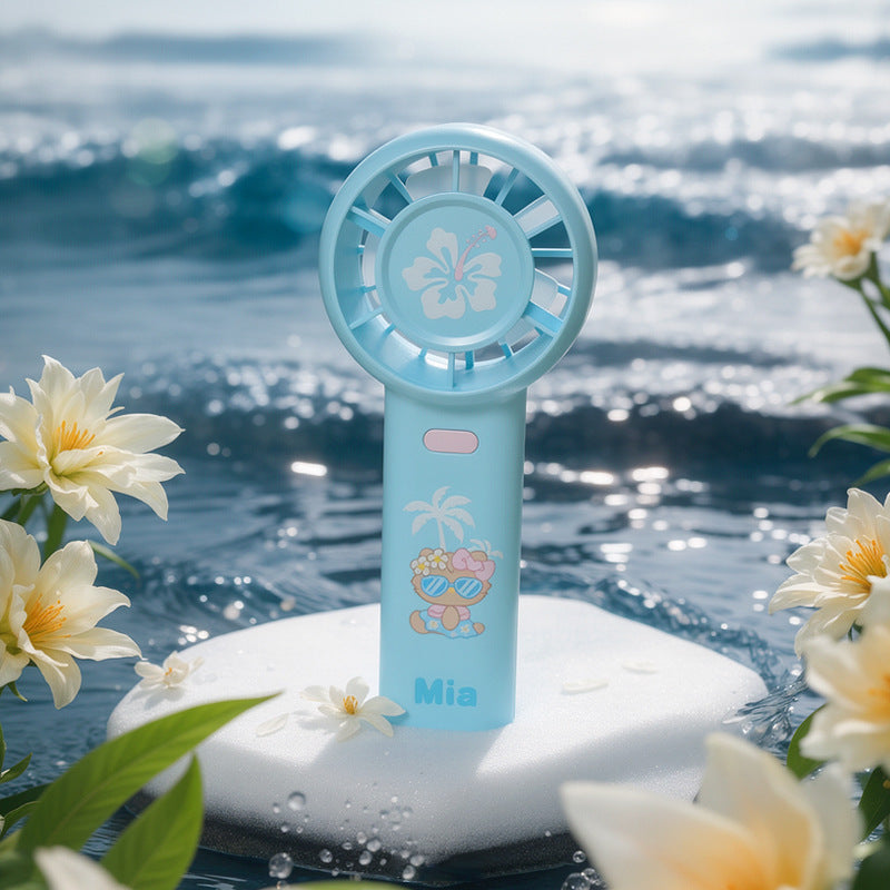 Portable Cute Themed Handheld Fan Bowlift