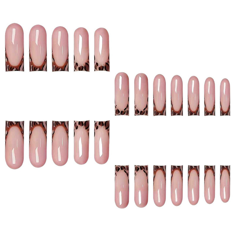 Trendy French Tip Press-On Nail Set Bowlift