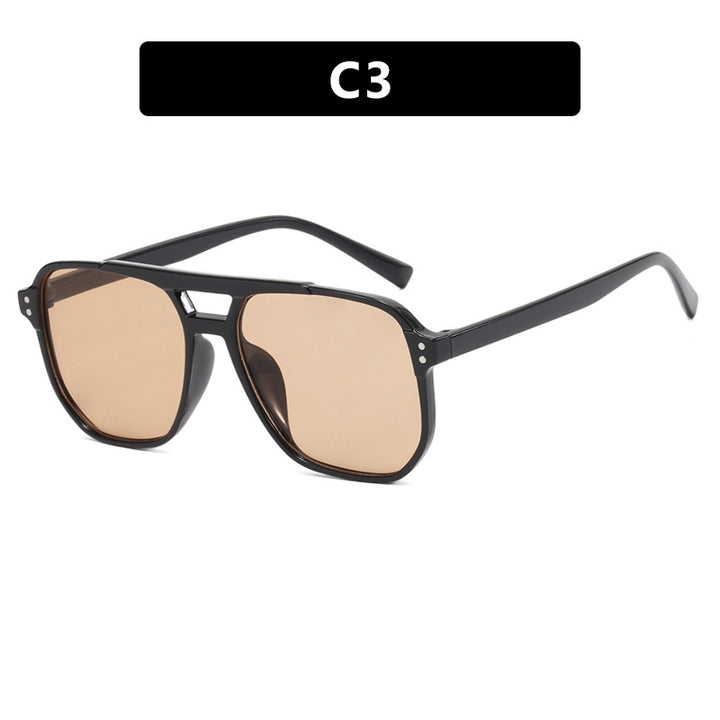 Women's oversized sunglasses with geometric design and UV protection Bowlift