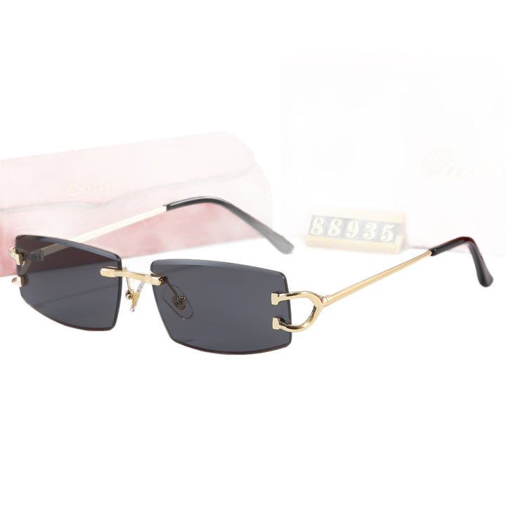 Women Elegant Minimalist Sunglasses with Unique Metal Details Bowlift