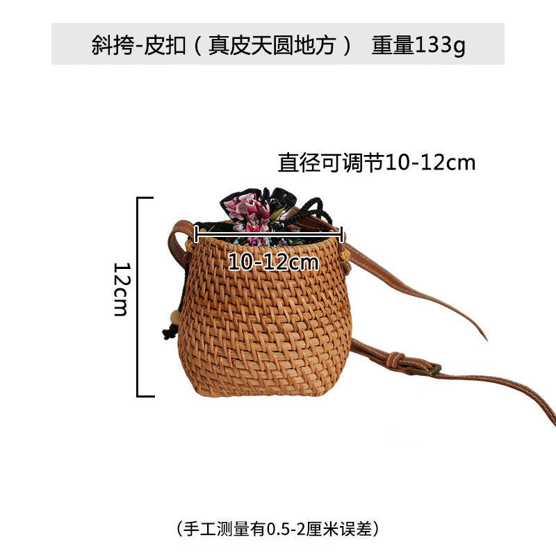 Women Handmade Basket Bag Bowlift