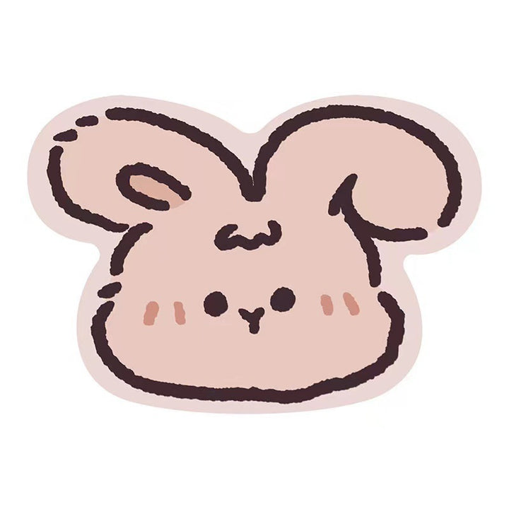 Cute Bunny-Themed Decorative Sticker