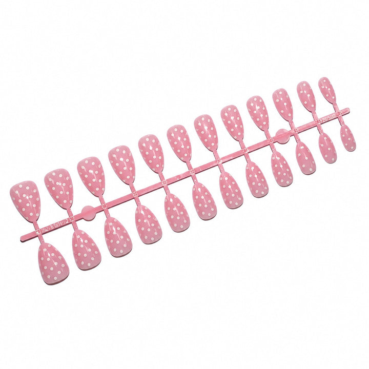 Artificial nails with dots Bowlift