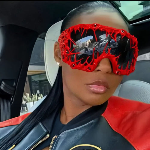 Ladies futuristic sports sunglasses with creative design Bowlift