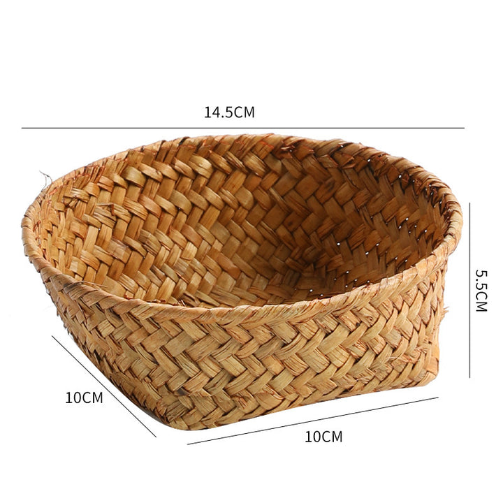 Handmade Natural Fiber Storage Basket Bowlift