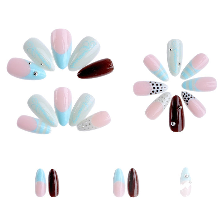 Artistic Detailed Nail Art Tips Set Bowlift