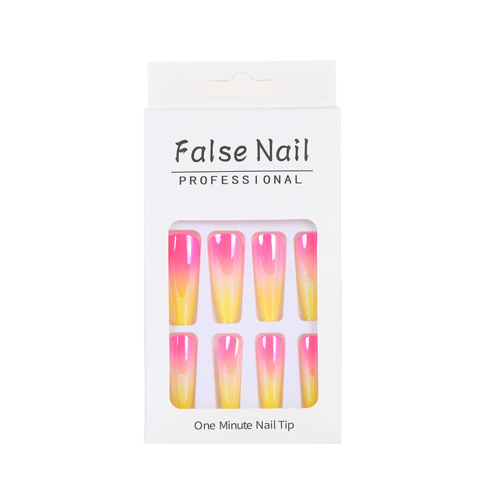Artificial nail tips in modern ombre design Bowlift
