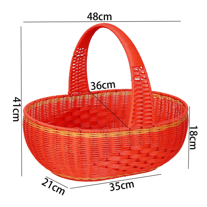Large Woven Garden Picnic Basket Bowlift