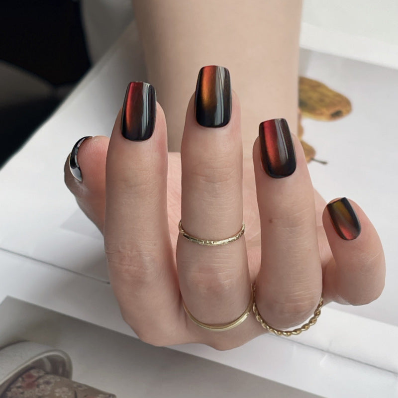 Artistic Gradient Press-On Nail Set Bowlift