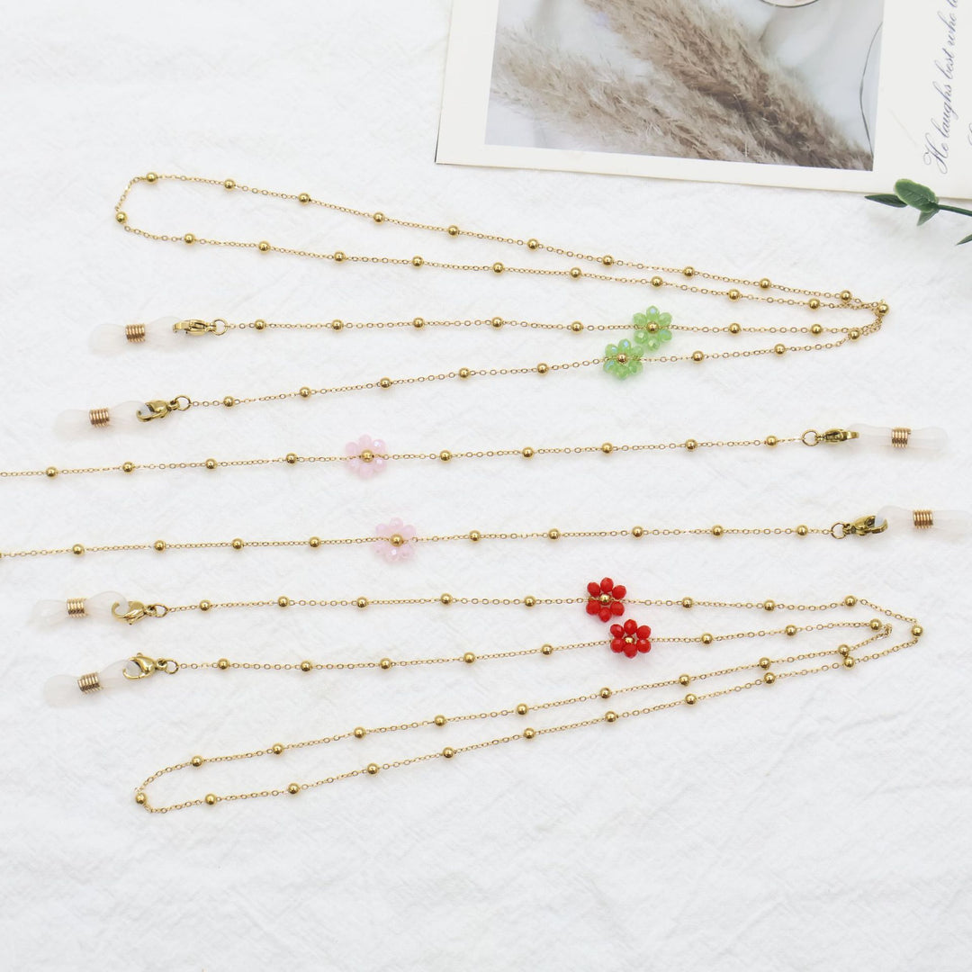 Floral Bead Eyewear Chain Bowlift