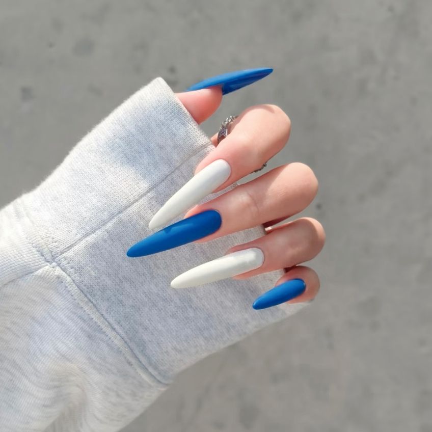 Artistic Long Stiletto Nail Enhancements Bowlift