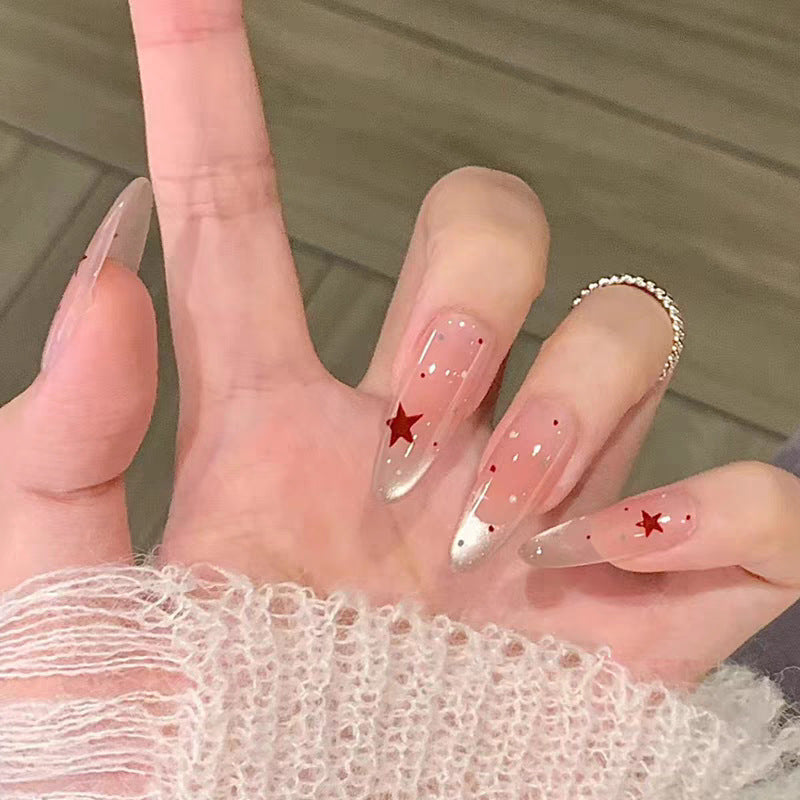 Artistic Floral Press-On Nail Set Bowlift