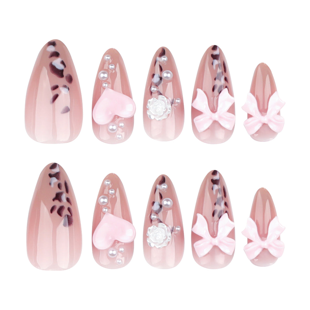 Artful nail extensions with decorative 3D designs Bowlift