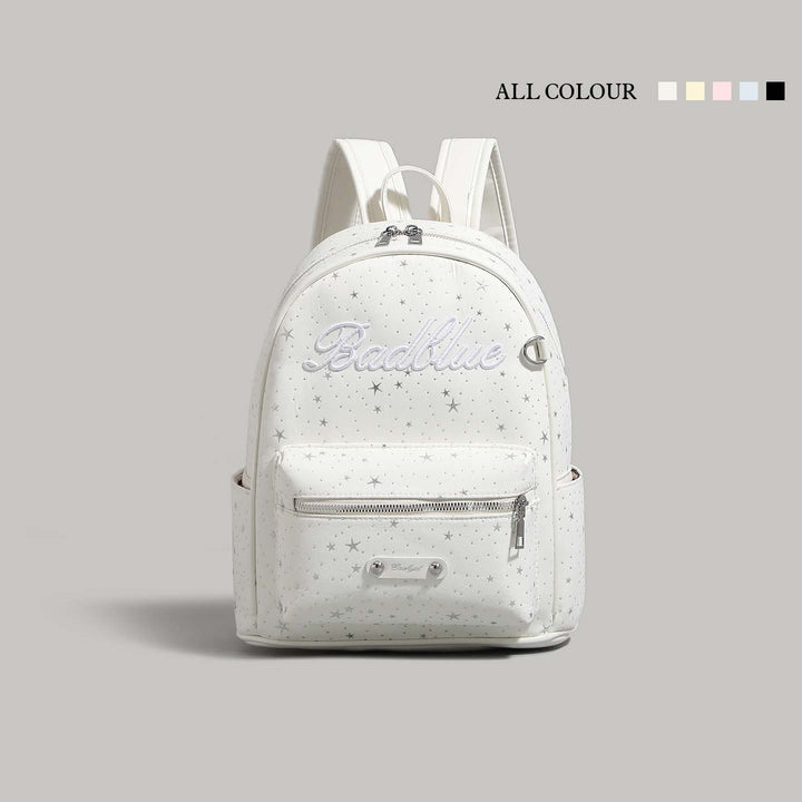 Star-Embellished Casual Backpack Bowlift