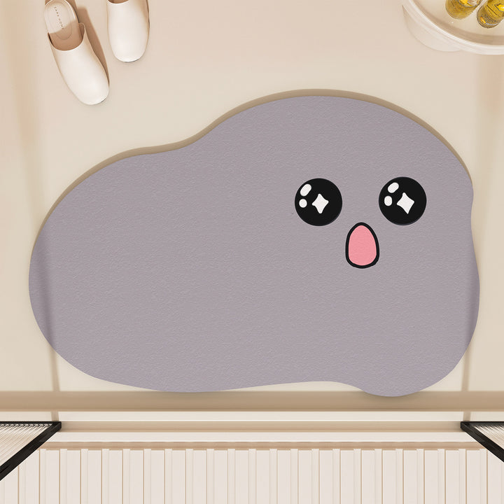 Playful Cloud-Shaped Bath Mat Bowlift