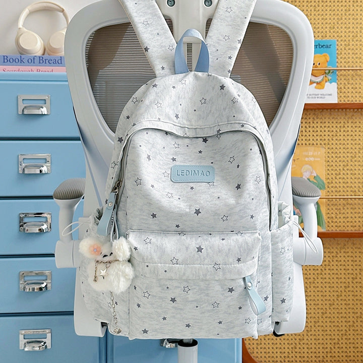 Star Print Casual Backpack