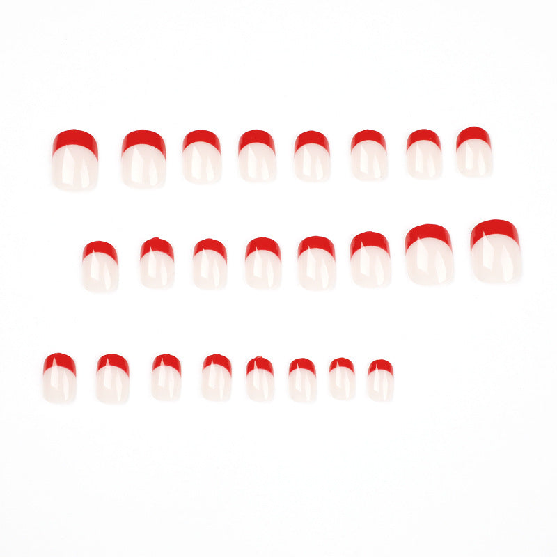 Elegant and creative nail art with French tip Bowlift