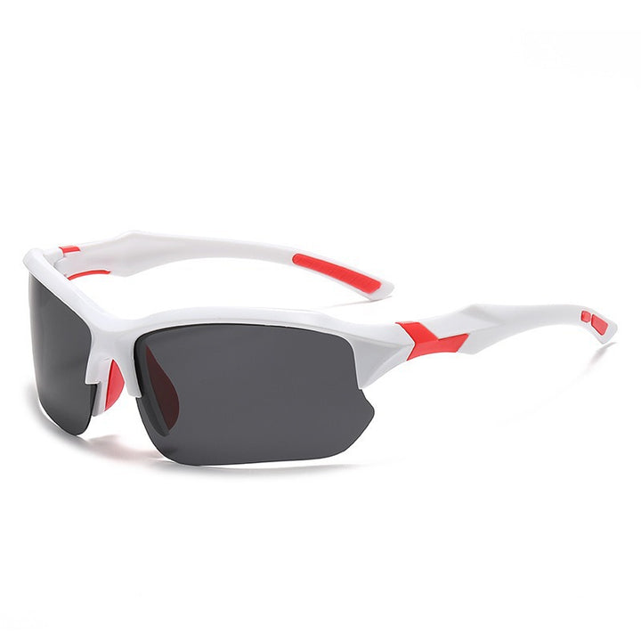 Unisex nan sporty performance sunglasses with semi-rim polarized UV protection anti-slip nose pads Bowlift