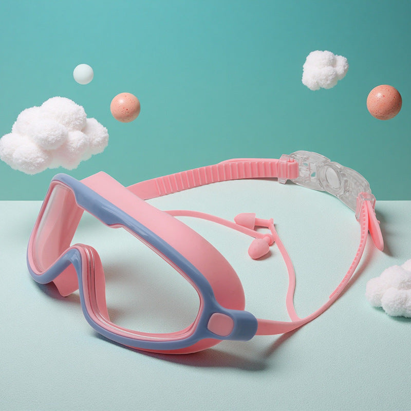Waterproof swimming goggles with adjustable nose piece Bowlift