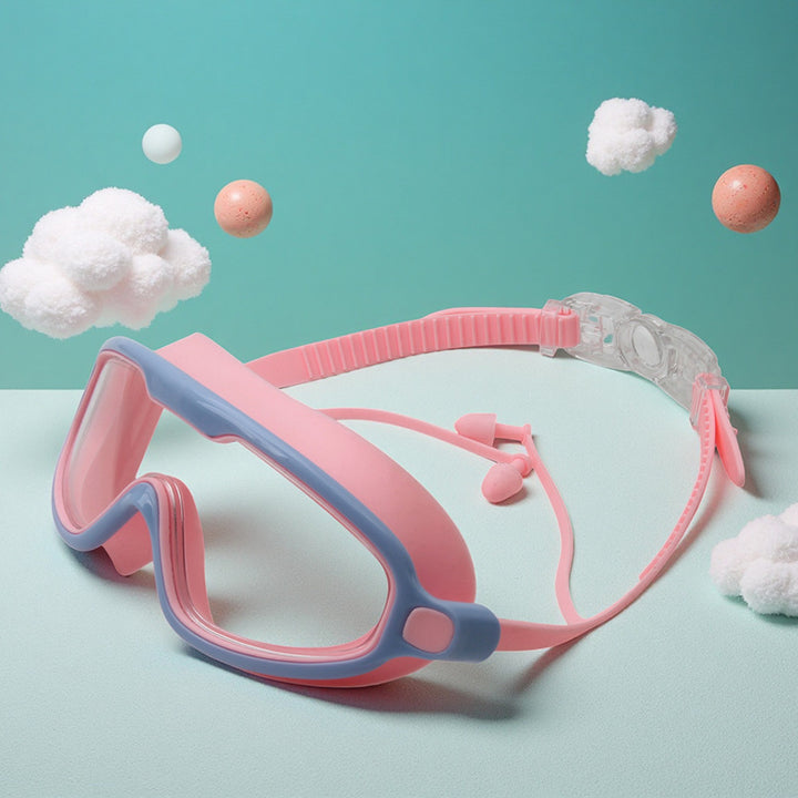 Waterproof swimming goggles with adjustable nose piece Bowlift