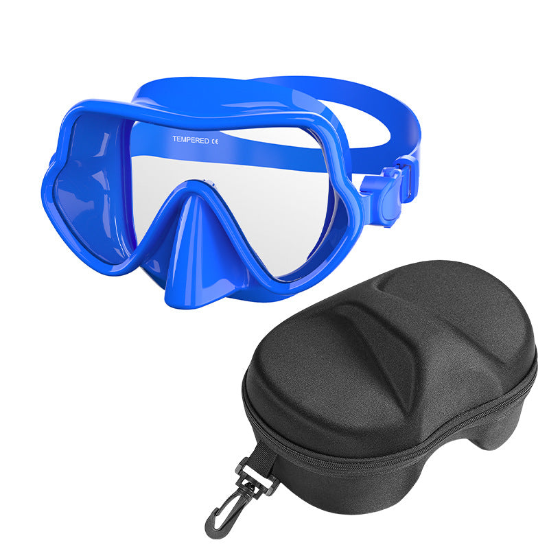 Diving mask with wide field of vision and comfortable wearing comfort Bowlift