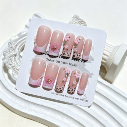 Floral Decorative Nail Tips Bowlift