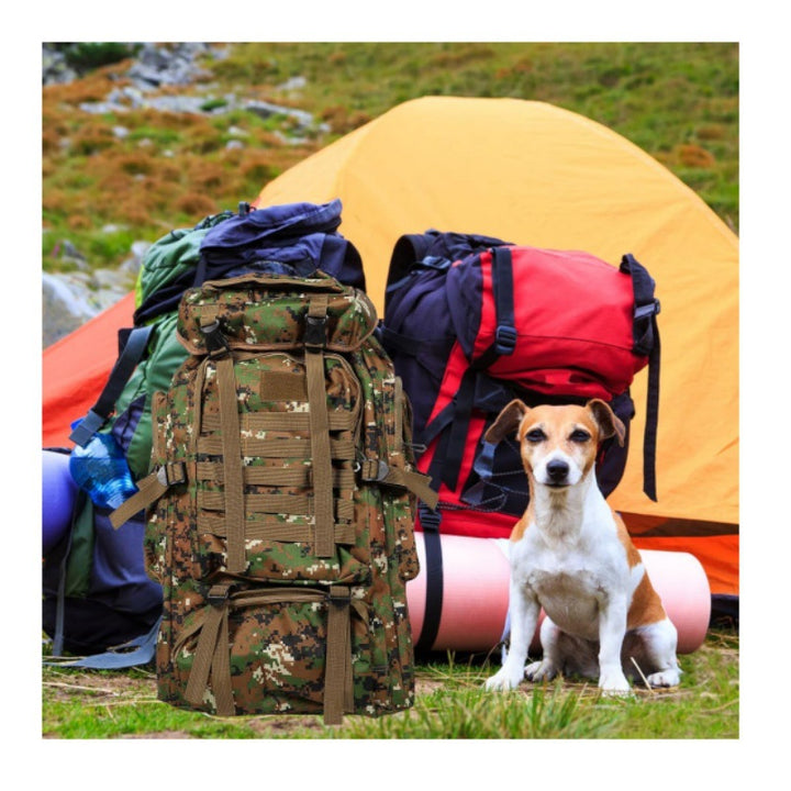 Tactical backpack with modular compartments and breathable back Bowlift
