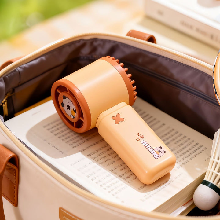 Portable Handheld Fan with Creative Panda Design Bowlift