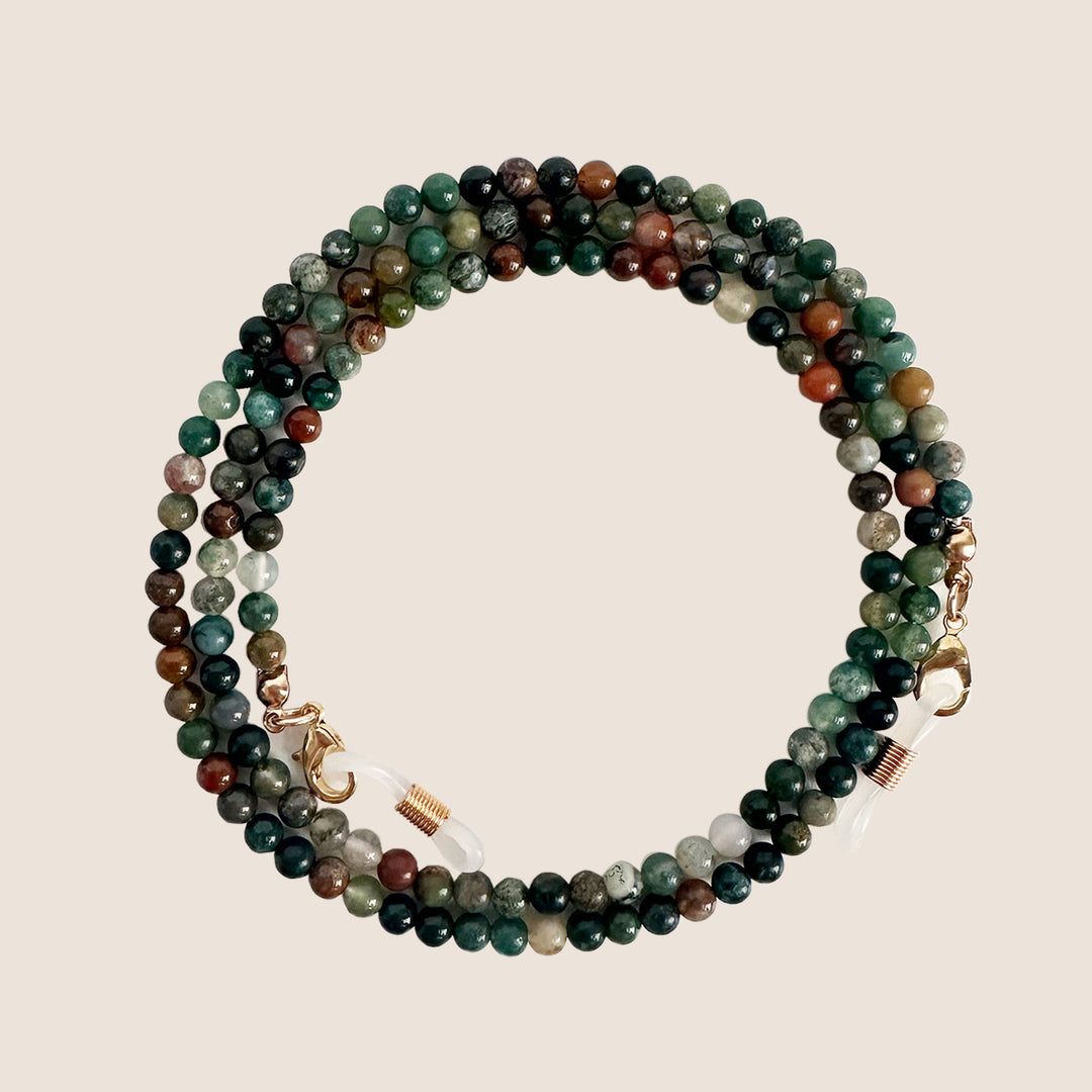 Multi-Layered Bead Eyewear Chain Bowlift